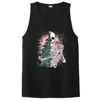 Sorta Merry Sorta Scary Funny Christmas Skeleton Bleached  PosiCharge Competitor Tank