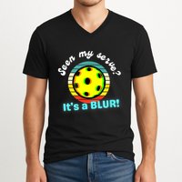 Seen My Serve It's A Blur Pickleball V-Neck T-Shirt