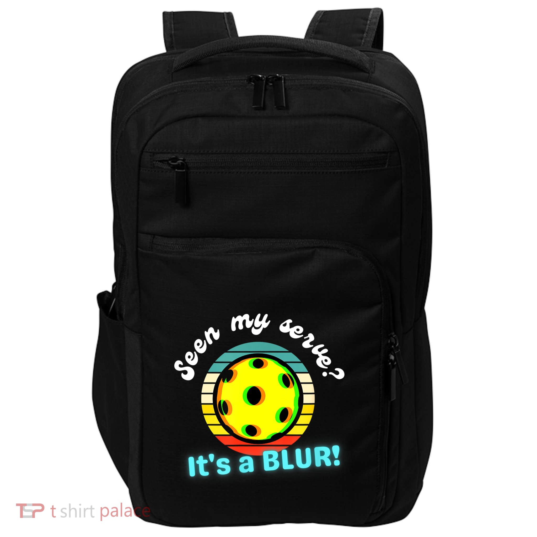 Seen My Serve It's A Blur Pickleball Impact Tech Backpack