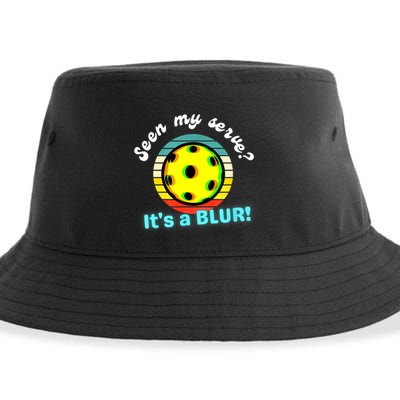 Seen My Serve It's A Blur Pickleball Sustainable Bucket Hat