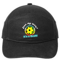 Seen My Serve It's A Blur Pickleball 7-Panel Snapback Hat