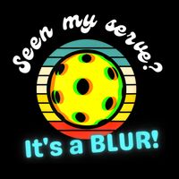Seen My Serve It's A Blur Pickleball 7-Panel Snapback Hat