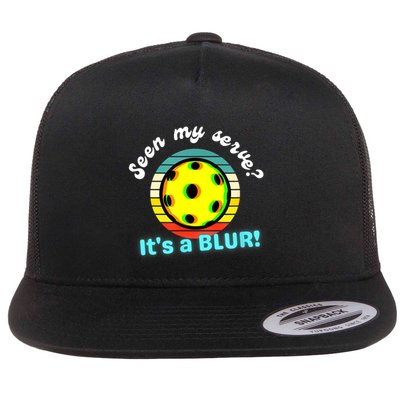 Seen My Serve It's A Blur Pickleball Flatbill Hat