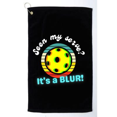 Seen My Serve It's A Blur Pickleball Golf Towel