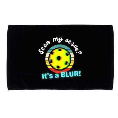 Seen My Serve It's A Blur Pickleball Microfiber Hand Towel