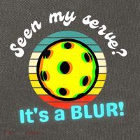 Seen My Serve It's A Blur Pickleball Cotton Canvas Backpack