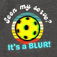 Seen My Serve It's A Blur Pickleball Vector Backpack