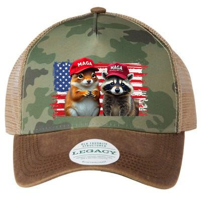 Social Media Star Peanut The Squirrel & Fred The Raccoon Legacy Tie Dye Trucker Hat