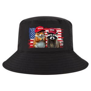 Social Media Star Peanut The Squirrel & Fred The Raccoon Cool Comfort Performance Bucket Hat