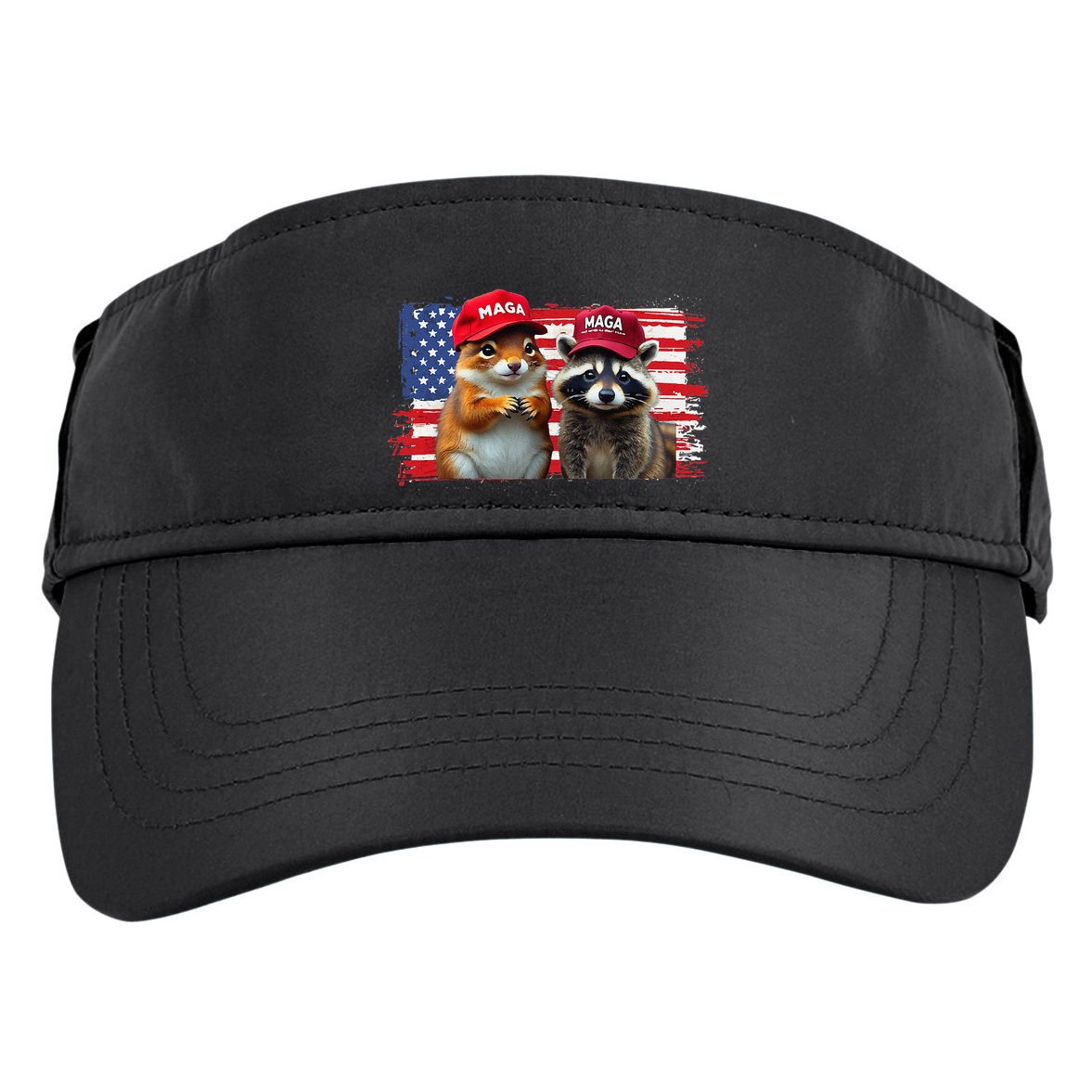 Social Media Star Peanut The Squirrel & Fred The Raccoon Adult Drive Performance Visor