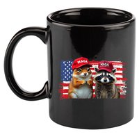Social Media Star Peanut The Squirrel & Fred The Raccoon 11oz C Handle Ceramic Mug
