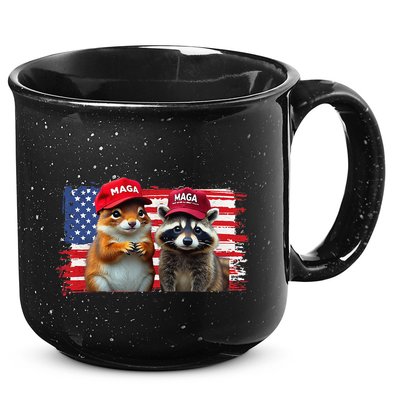 Social Media Star Peanut The Squirrel & Fred The Raccoon 15oz Campfire Ceramic Mug