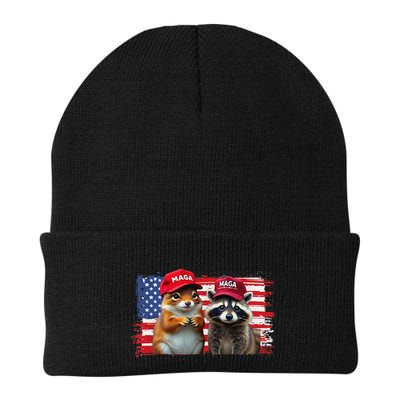 Social Media Star Peanut The Squirrel & Fred The Raccoon Beanie