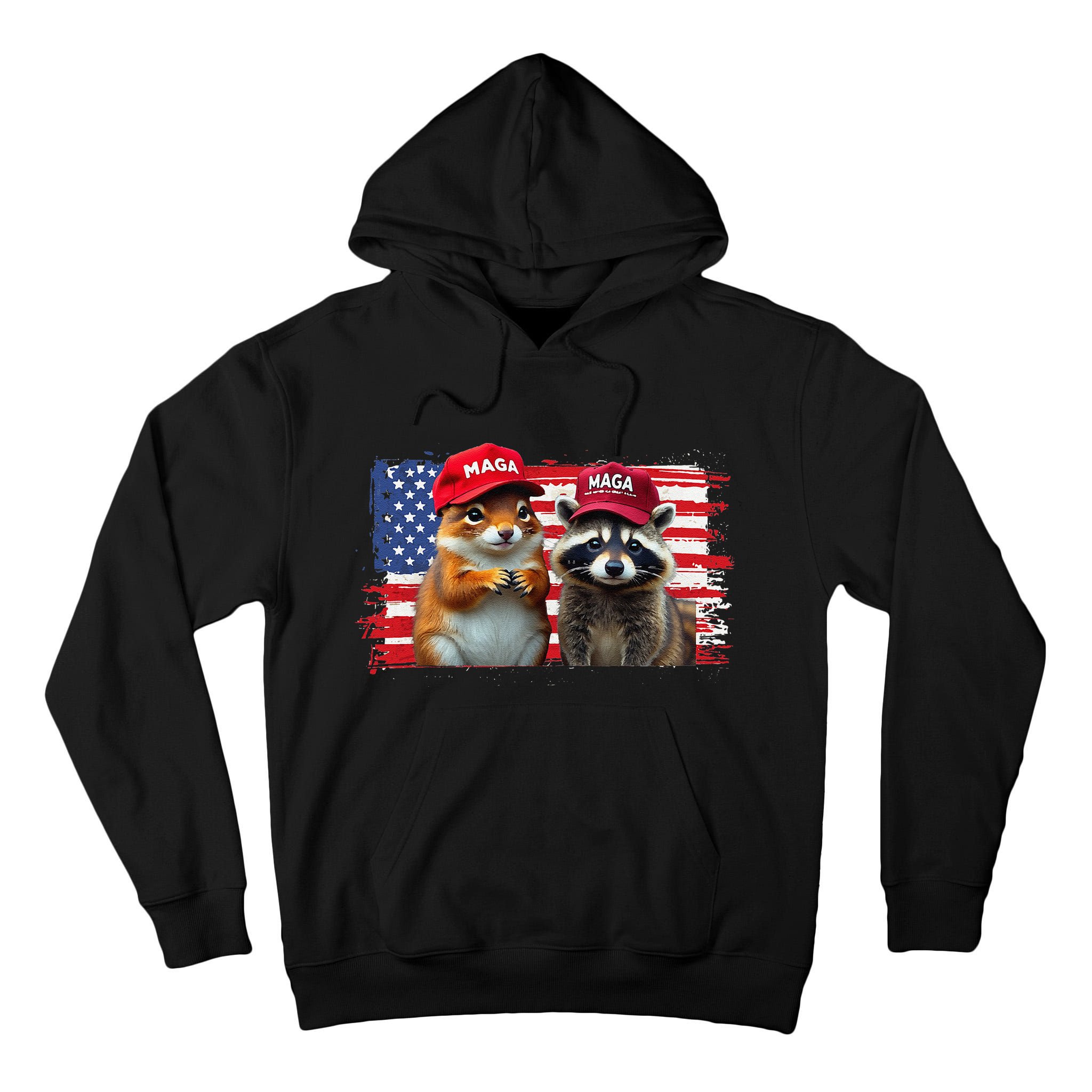 Social Media Star Peanut The Squirrel & Fred The Raccoon Tall Hoodie