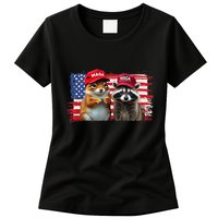 Social Media Star Peanut The Squirrel & Fred The Raccoon Womens T-Shirt
