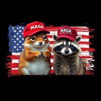 Social Media Star Peanut The Squirrel & Fred The Raccoon Kids T-Shirt