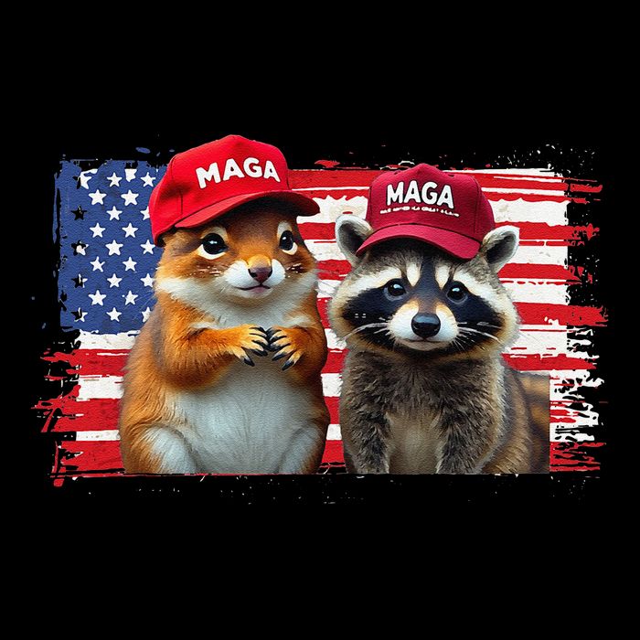 Social Media Star Peanut The Squirrel & Fred The Raccoon Kids T-Shirt