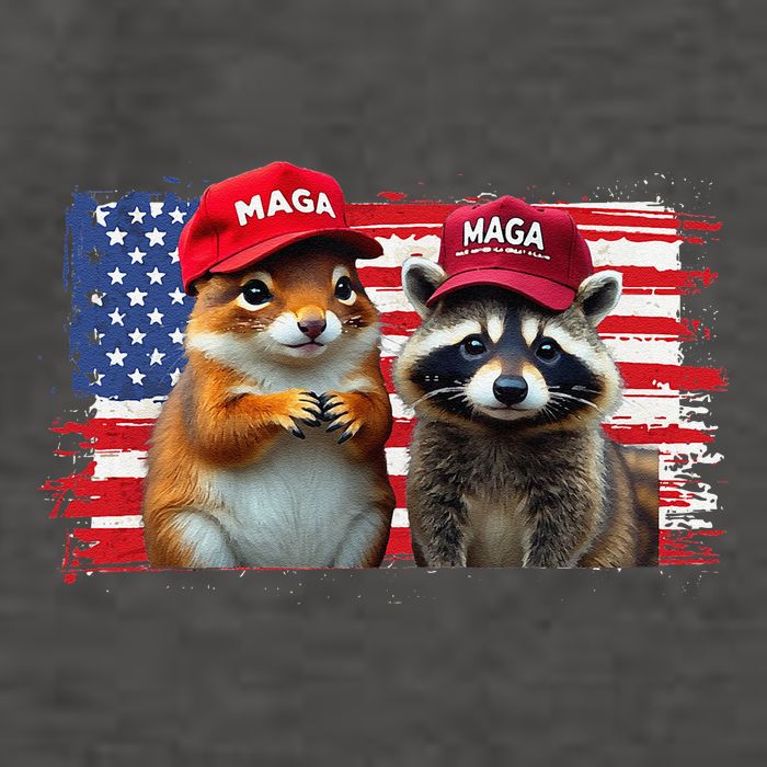 Social Media Star Peanut The Squirrel & Fred The Raccoon Vector Backpack