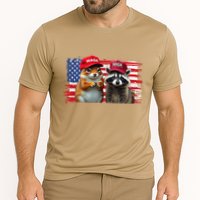 Social Media Star Peanut The Squirrel & Fred The Raccoon Cooling Performance Crew T-Shirt