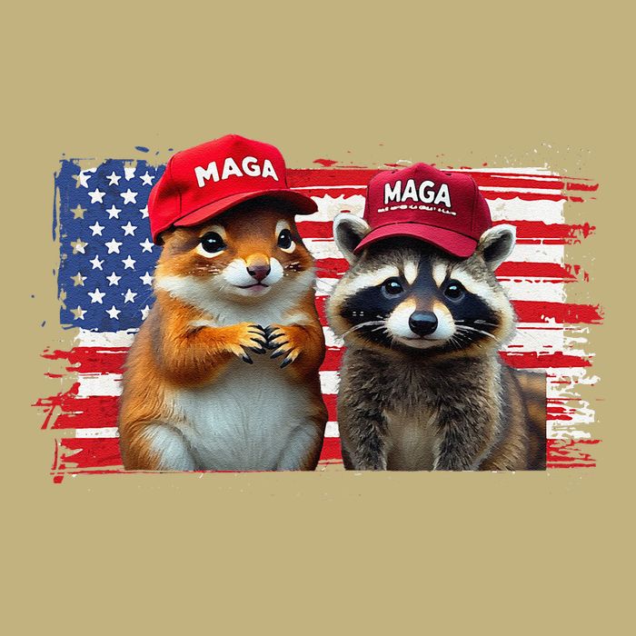 Social Media Star Peanut The Squirrel & Fred The Raccoon Cooling Performance Crew T-Shirt
