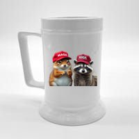 Social Media Star Peanut The Squirrel & Fred The Raccoon Beer Stein