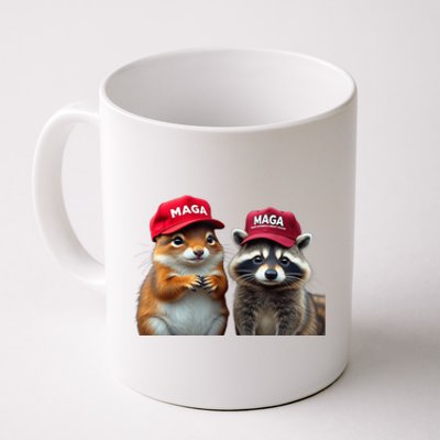 Social Media Star Peanut The Squirrel & Fred The Raccoon Coffee Mug