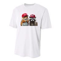 Social Media Star Peanut The Squirrel & Fred The Raccoon Youth Performance Sprint T-Shirt