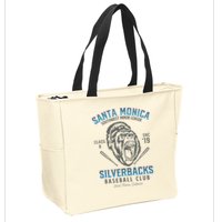 Santa Monica Silverbacks Minor League Retro Baseball Team Zip Tote Bag
