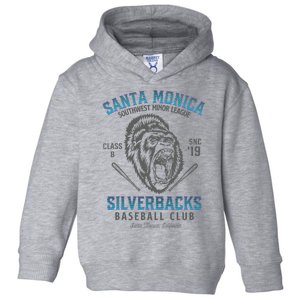 Santa Monica Silverbacks Minor League Retro Baseball Team Toddler Hoodie