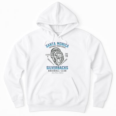 Santa Monica Silverbacks Minor League Retro Baseball Team Hoodie