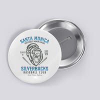 Santa Monica Silverbacks Minor League Retro Baseball Team Button