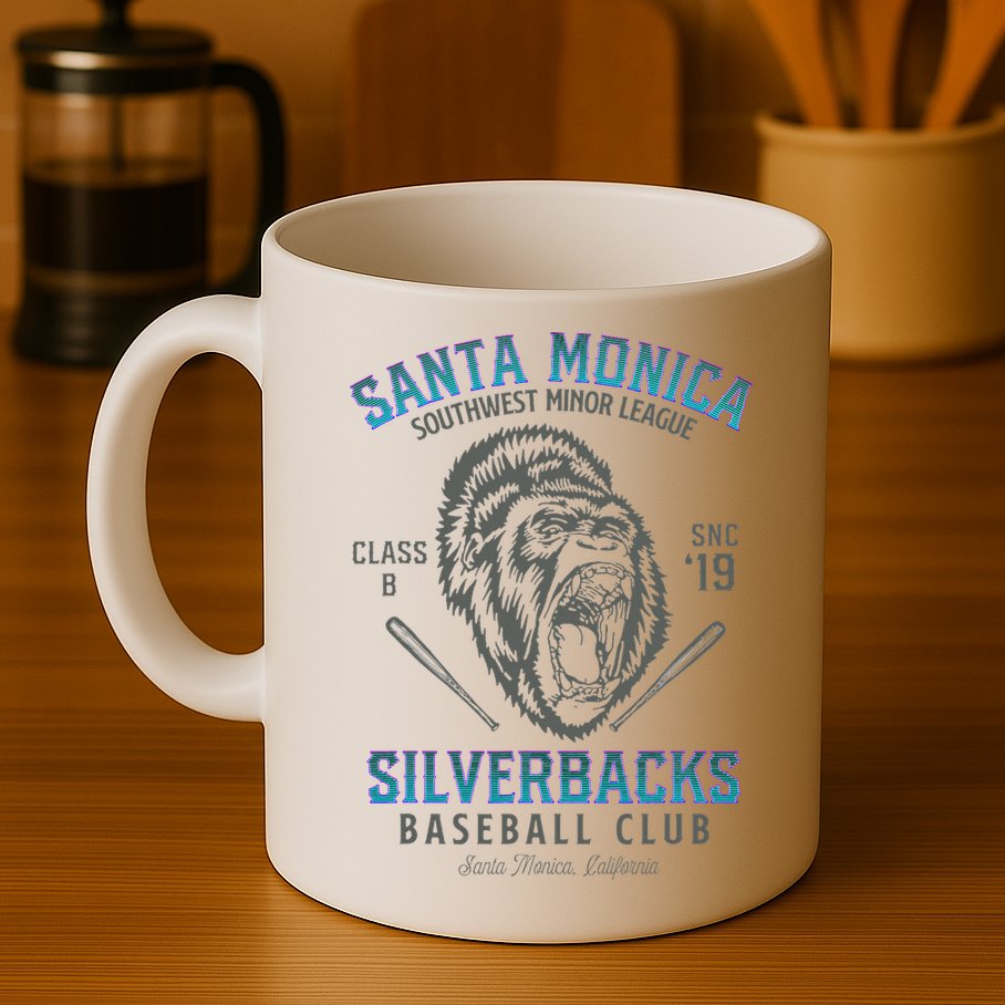Santa Monica Silverbacks Minor League Retro Baseball Team Mug