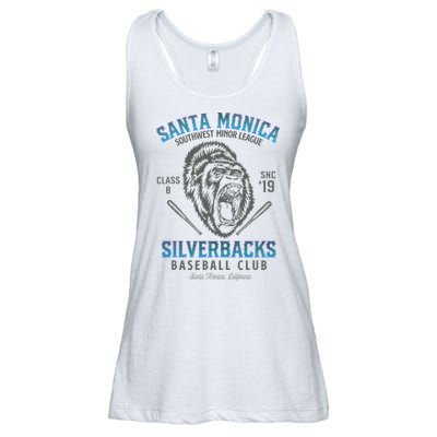 Santa Monica Silverbacks Minor League Retro Baseball Team Ladies Essential Flowy Tank