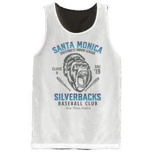 Santa Monica Silverbacks Minor League Retro Baseball Team Mesh Reversible Basketball Jersey Tank