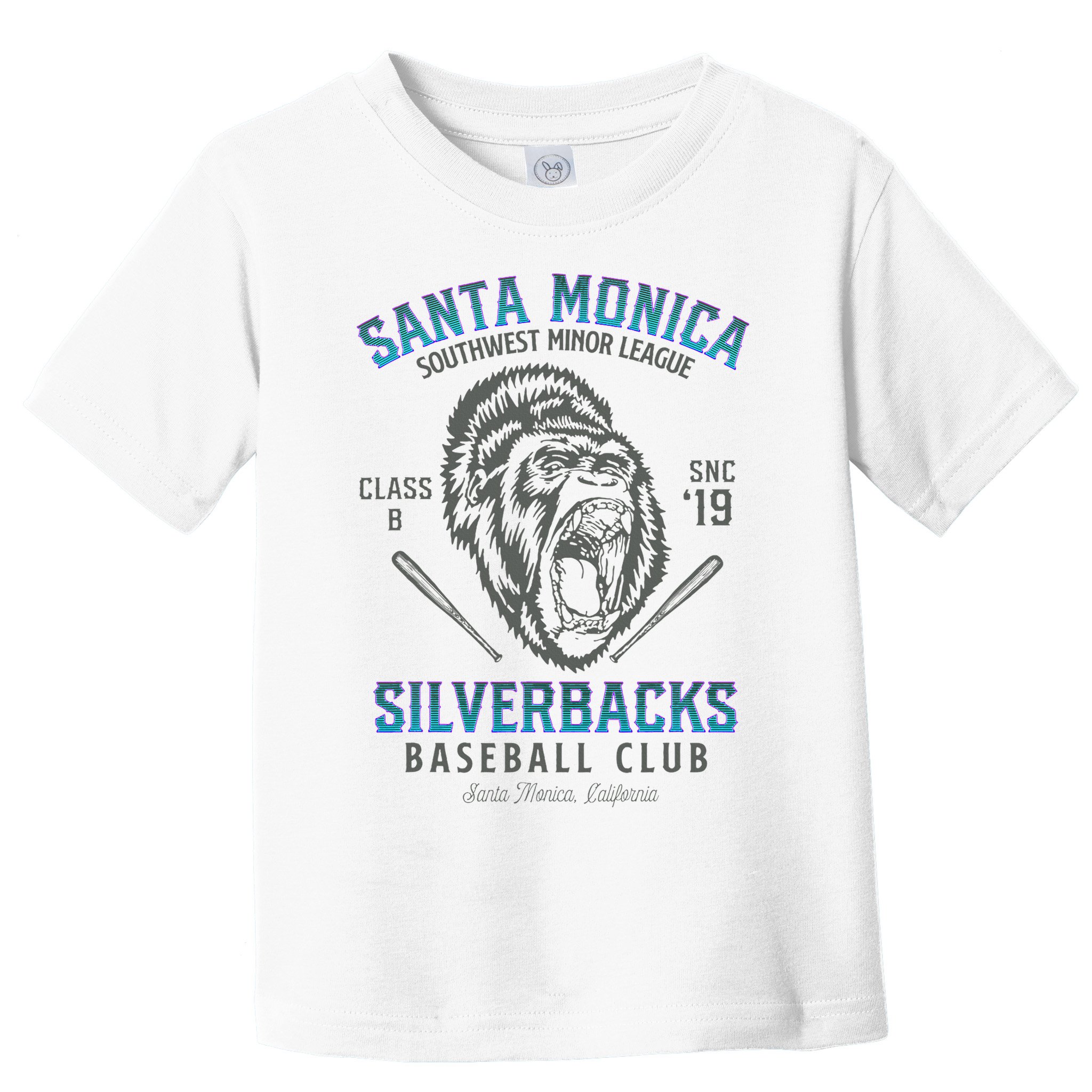 Santa Monica Silverbacks Minor League Retro Baseball Team Toddler T-Shirt