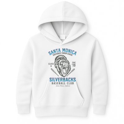 Santa Monica Silverbacks Minor League Retro Baseball Team Kids Hoodie