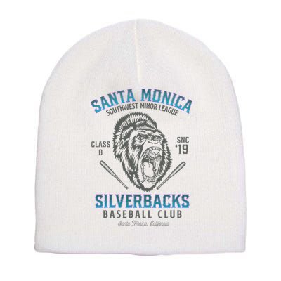 Santa Monica Silverbacks Minor League Retro Baseball Team Short Acrylic Beanie