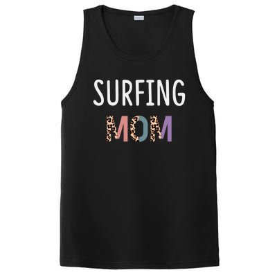 Surfing Mom Surfer Gift Funny Surfing Cool Gift PosiCharge Competitor Tank