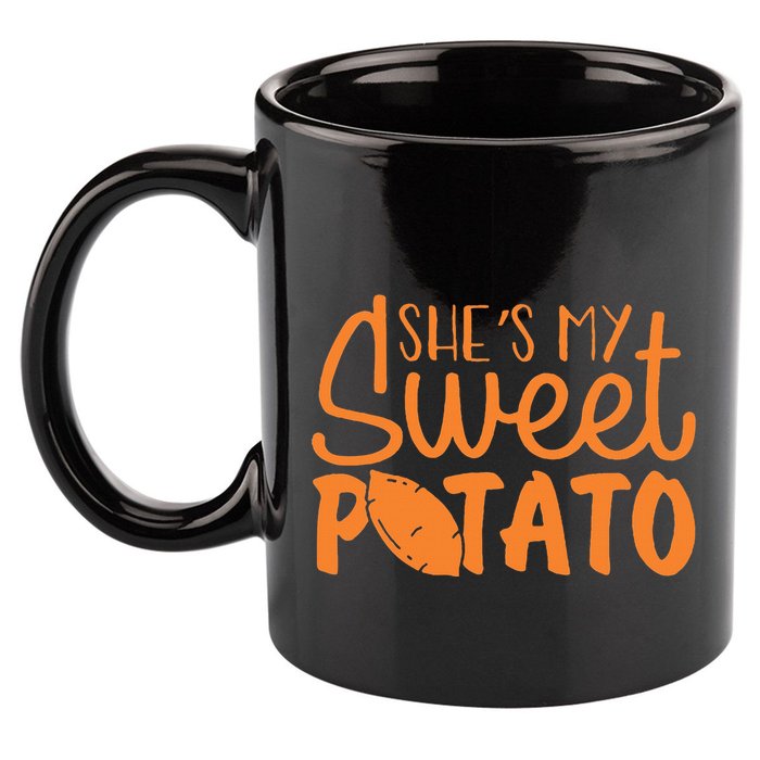 SheS My Sweet Potato I Yam Set Couples 11oz C Handle Ceramic Mug