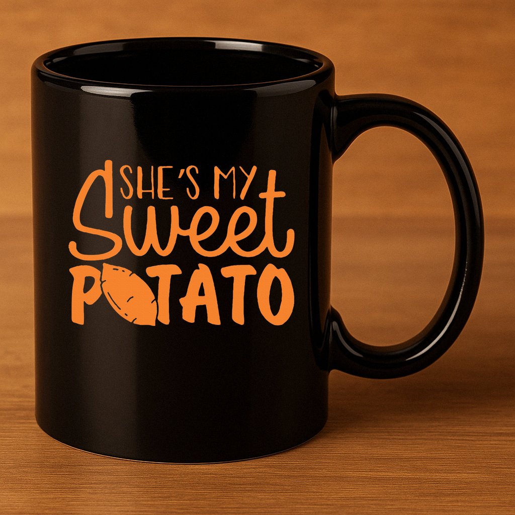 SheS My Sweet Potato I Yam Set Couples 11oz C Handle Ceramic Mug