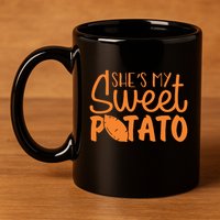 SheS My Sweet Potato I Yam Set Couples 11oz C Handle Ceramic Mug