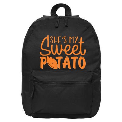 SheS My Sweet Potato I Yam Set Couples 16 in Basic Backpack
