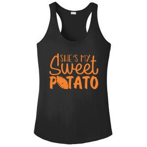 SheS My Sweet Potato I Yam Set Couples Ladies PosiCharge Competitor Racerback Tank