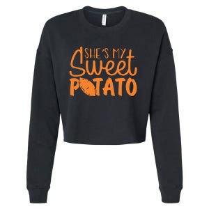 SheS My Sweet Potato I Yam Set Couples Cropped Pullover Crew