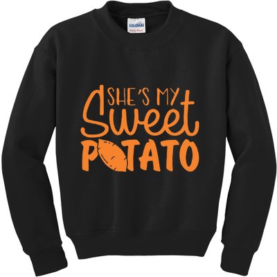 SheS My Sweet Potato I Yam Set Couples Kids Sweatshirt