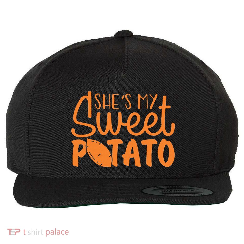 SheS My Sweet Potato I Yam Set Couples Wool Snapback Cap
