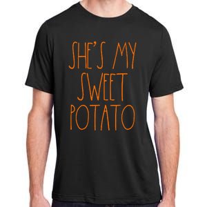 Shes My Sweet Potato I Yam Set Thanksgiving Couple Adult ChromaSoft Performance T-Shirt