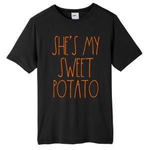 Shes My Sweet Potato I Yam Set Thanksgiving Couple Tall Fusion ChromaSoft Performance T-Shirt