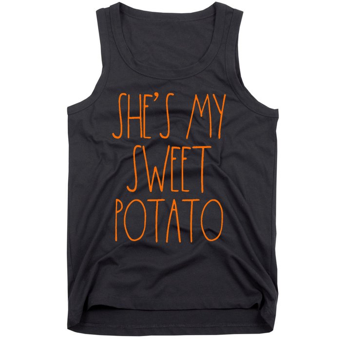 Shes My Sweet Potato I Yam Set Thanksgiving Couple Tank Top