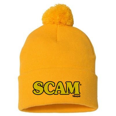 Scam Mogul Pom Pom 12in Knit Beanie